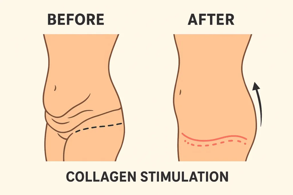 Before and after results for sagging skin after weight loss injections Balsall
