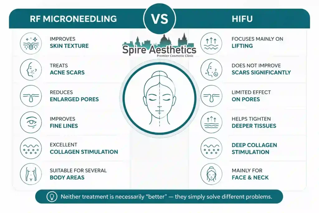 RF Microneedling vs HIFU: Which Treatment Gives Better Results Balsall?
